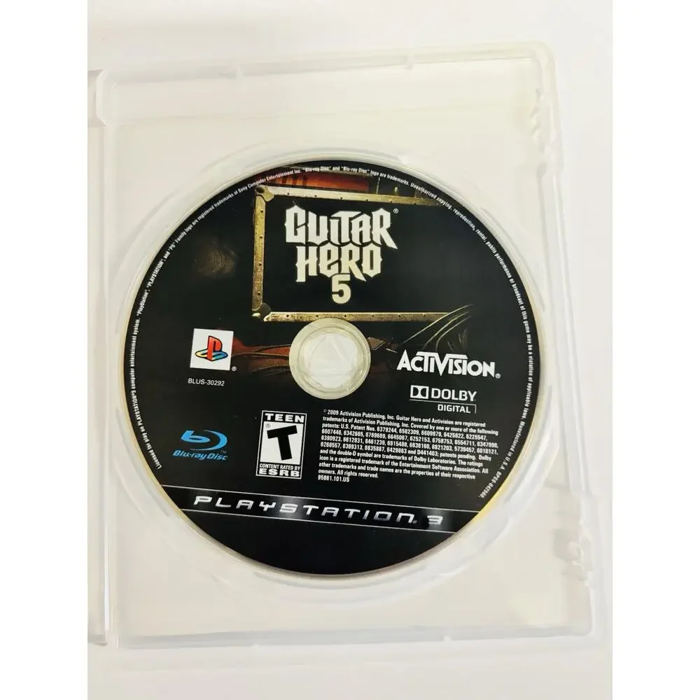 Guitar Hero 5 PS3 Sony PlayStation 3 (Activision, 2009) CIB Tested Works VG